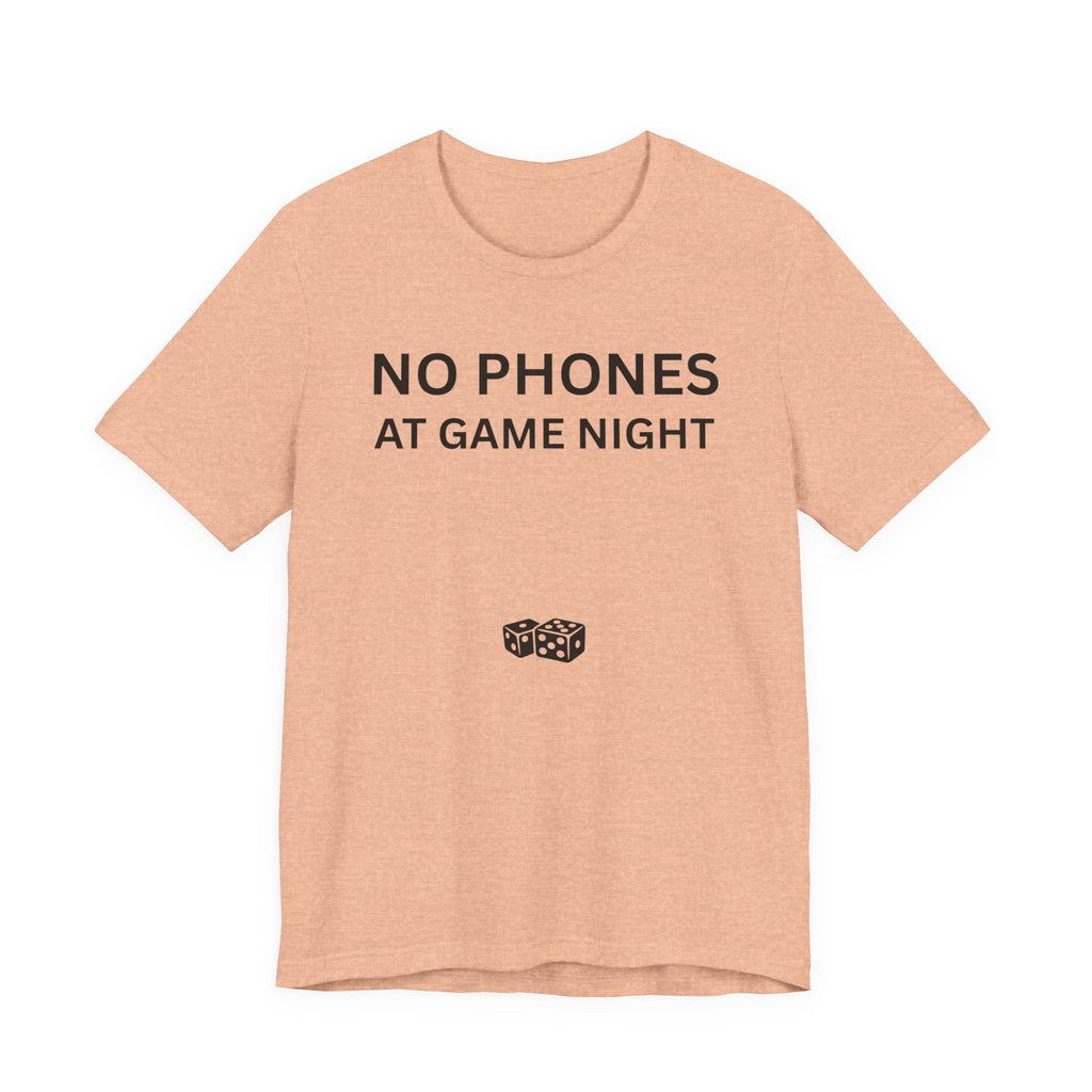 NO PHONES AT GAME NIGHT