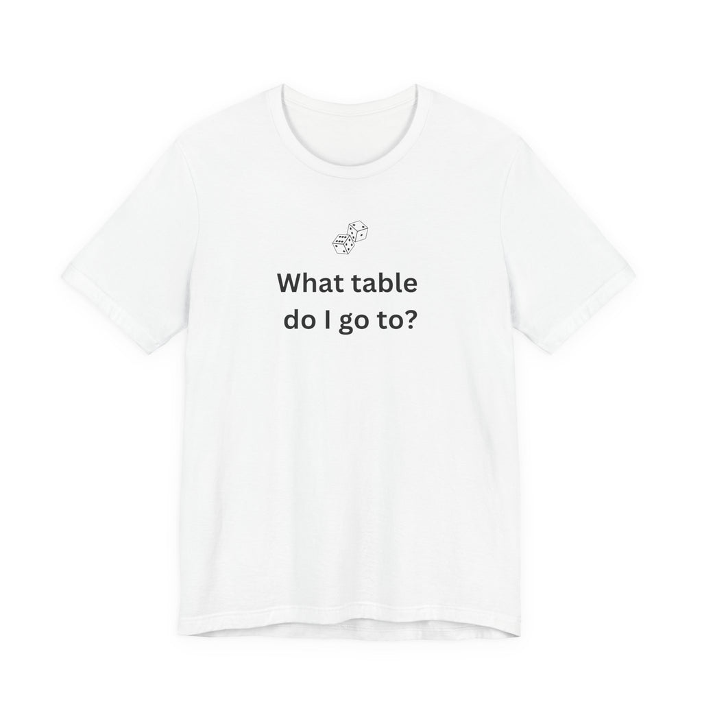 WHAT TABLE DO I GO TO