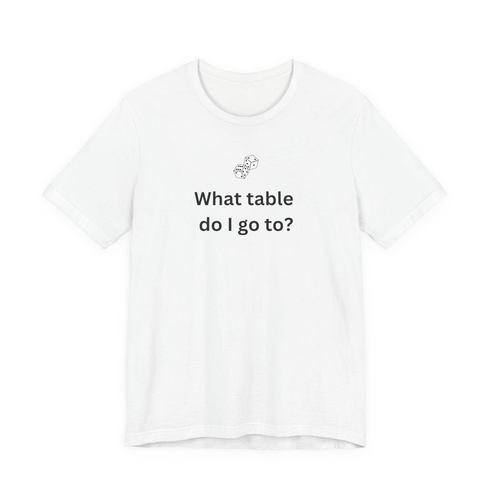 WHAT TABLE DO I GO TO