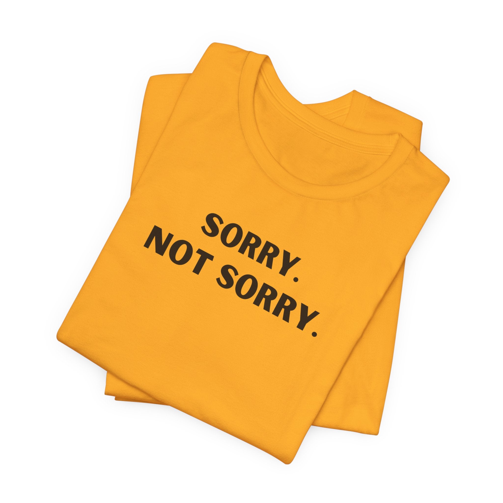 SORRY NOT SORRY