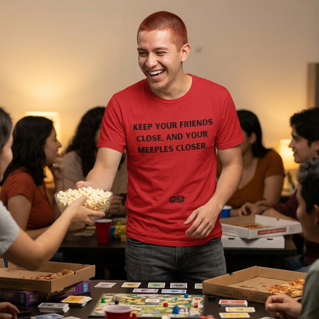 KEEP YOUR FRIENDS CLOSE AND YOUR MEEPLES CLOSER