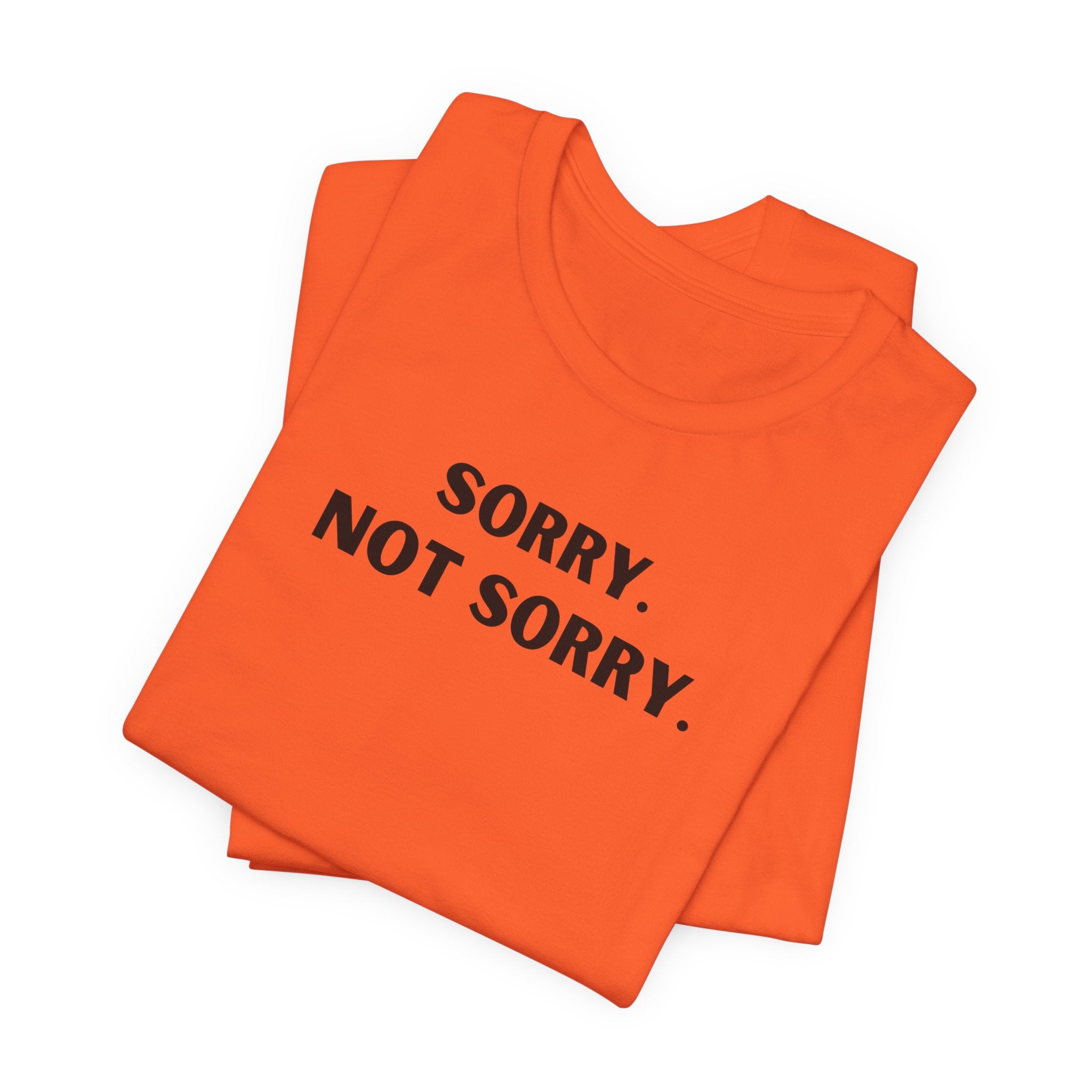 SORRY NOT SORRY